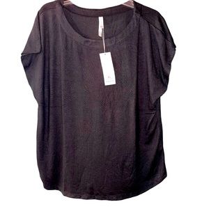 NWT Xl & 2xl black shirt by Cozy. Buttery soft office,loungewear or pajama shirt